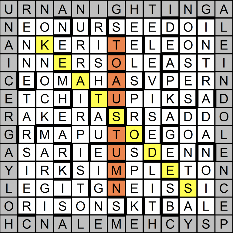 CAM 91 Crossword