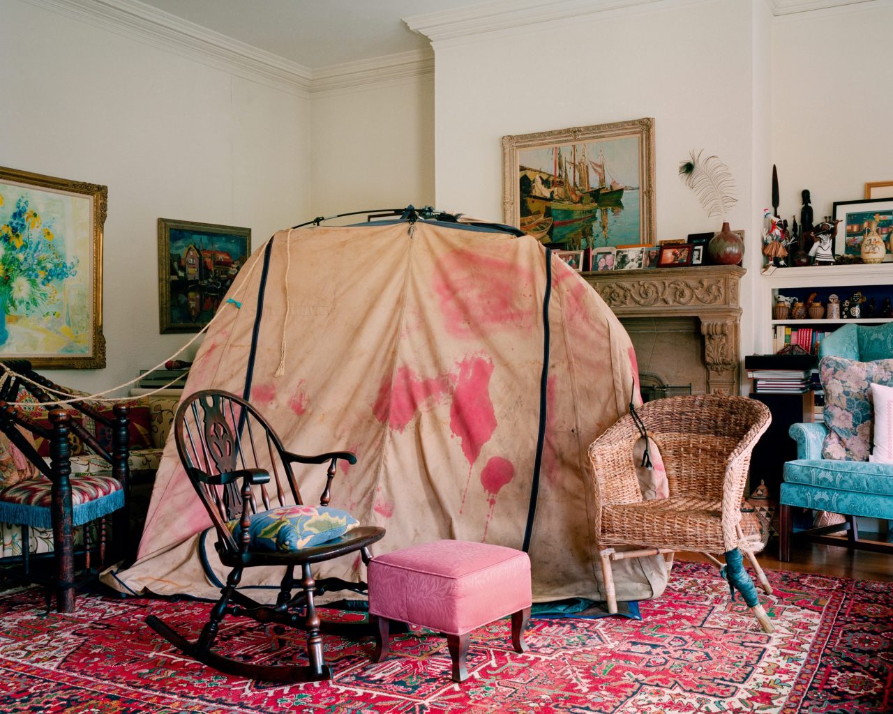 Tent in living room