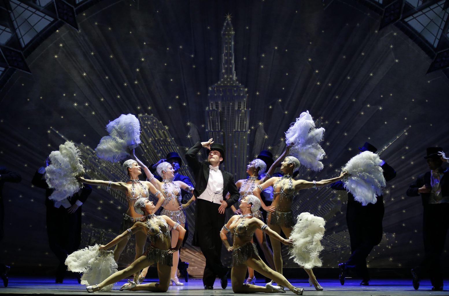 Artists perform during the musical comedy ‘An American in Paris