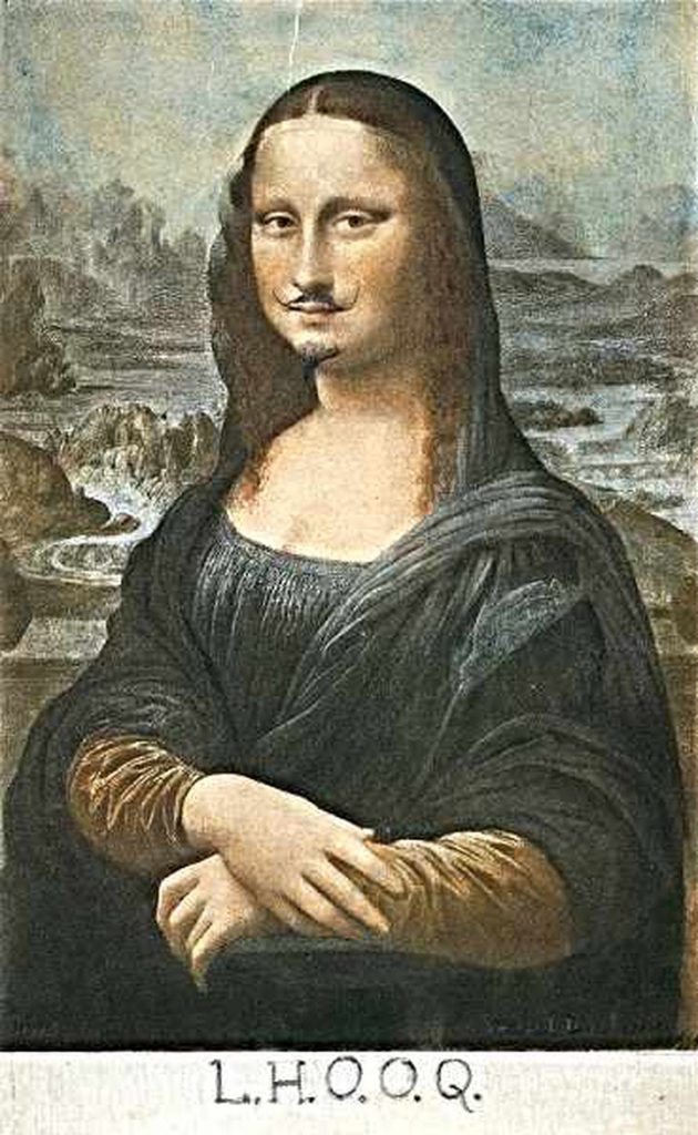 Mona Lisa with moustache