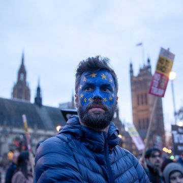Pro-EU protester
