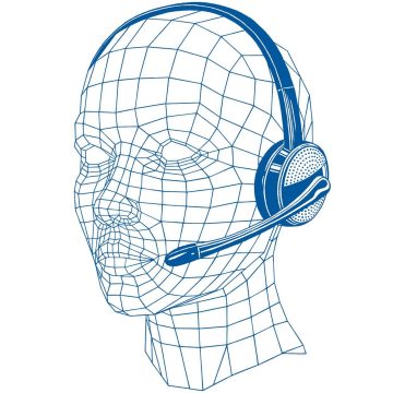AI with headphones on